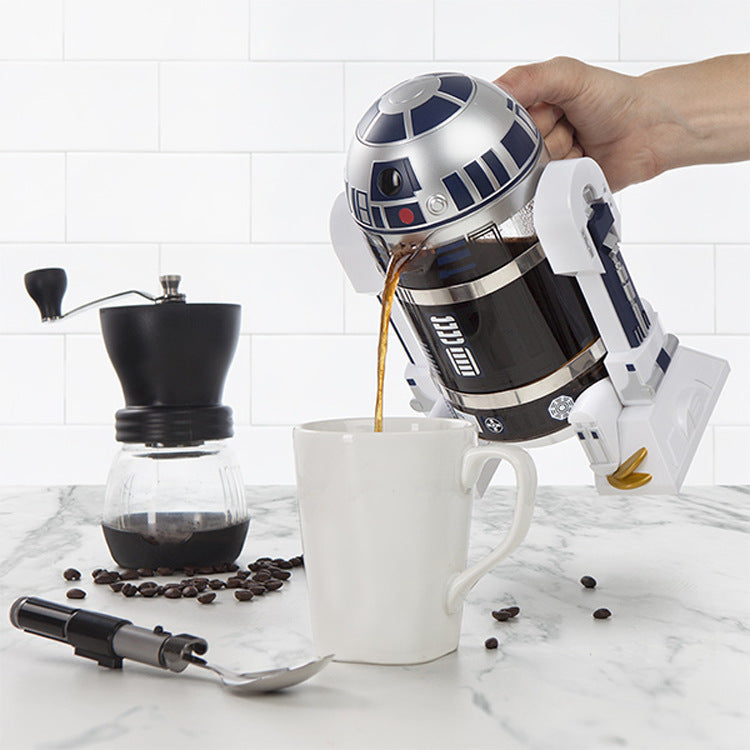 R2 Inspired Moka Hand Coffee Maker