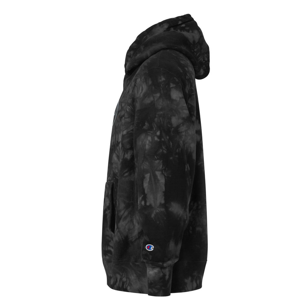 Rebel Scum Embroidered Unisex Champion tie-dye hoodie