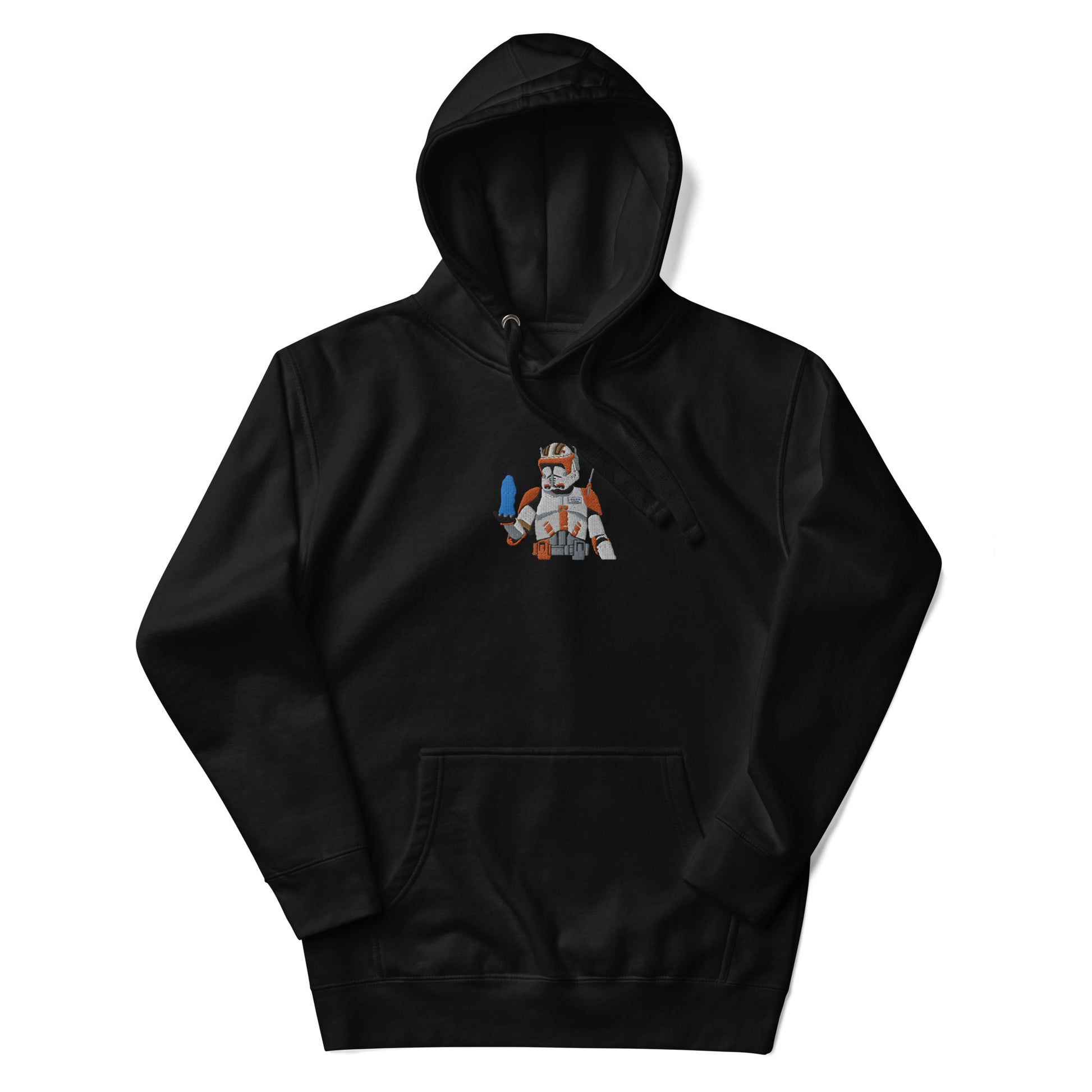 "Orange Clone Commander" Embroidered Hoodie